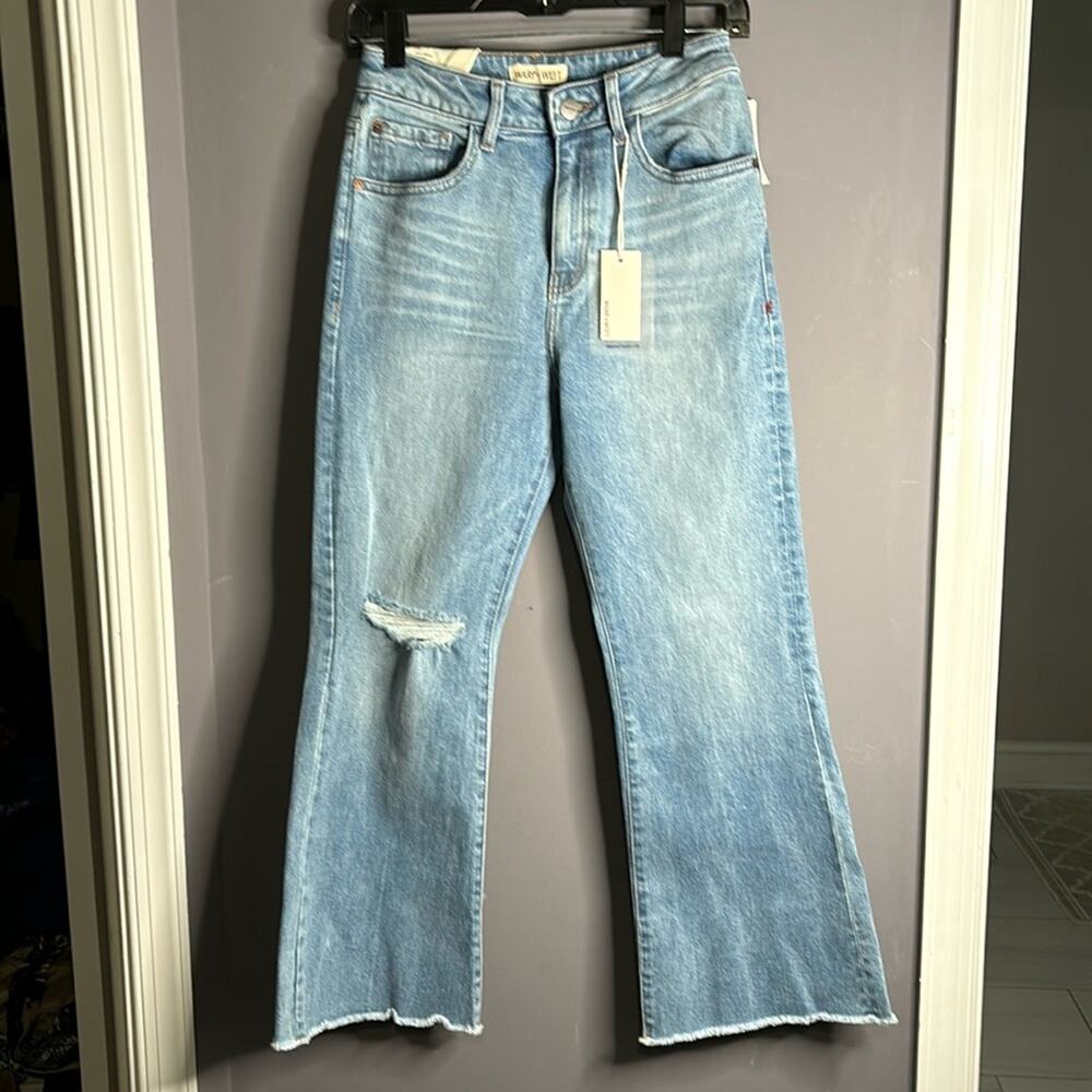 Warp + Weft Palm Sprint Bootcut High Rise Light Wash Jeans 27x26 - Picture 8 of 8